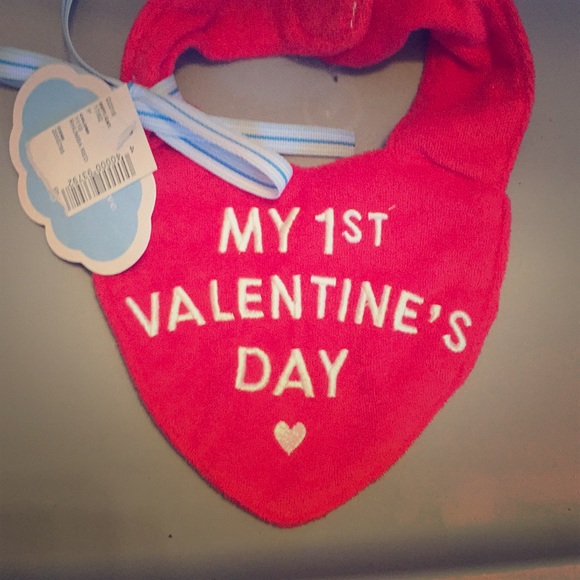 my first valentine's day bib